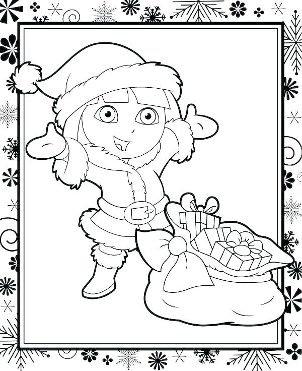 600x736 Dora Colouring Pages To Print