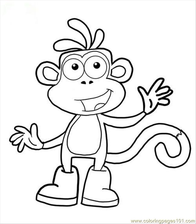 650x741 Dora And Boots Coloring Pages To Print