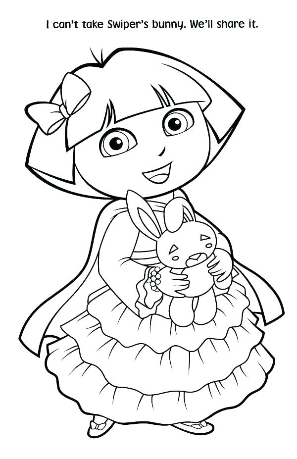 Dora The Explorer Coloring Page Printable Coloring Pages Coloring 600x927 Dora The Explorer Coloring Page Printable Coloring Pages Coloring