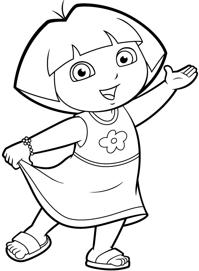 Dora Coloring Pages Gorgeous Inspiration 700x950 Dora Coloring Pages Gorgeous Inspiration