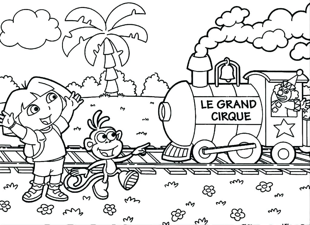 1024x743 Dora Color Pages Explorer Coloring Pages The Explorer Coloring