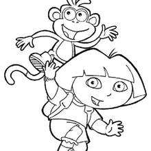 220x220 Dora The Explorer Coloring Pages