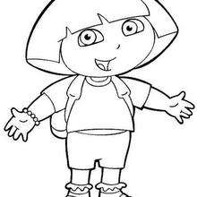 220x220 Hello Dora Coloring Pages
