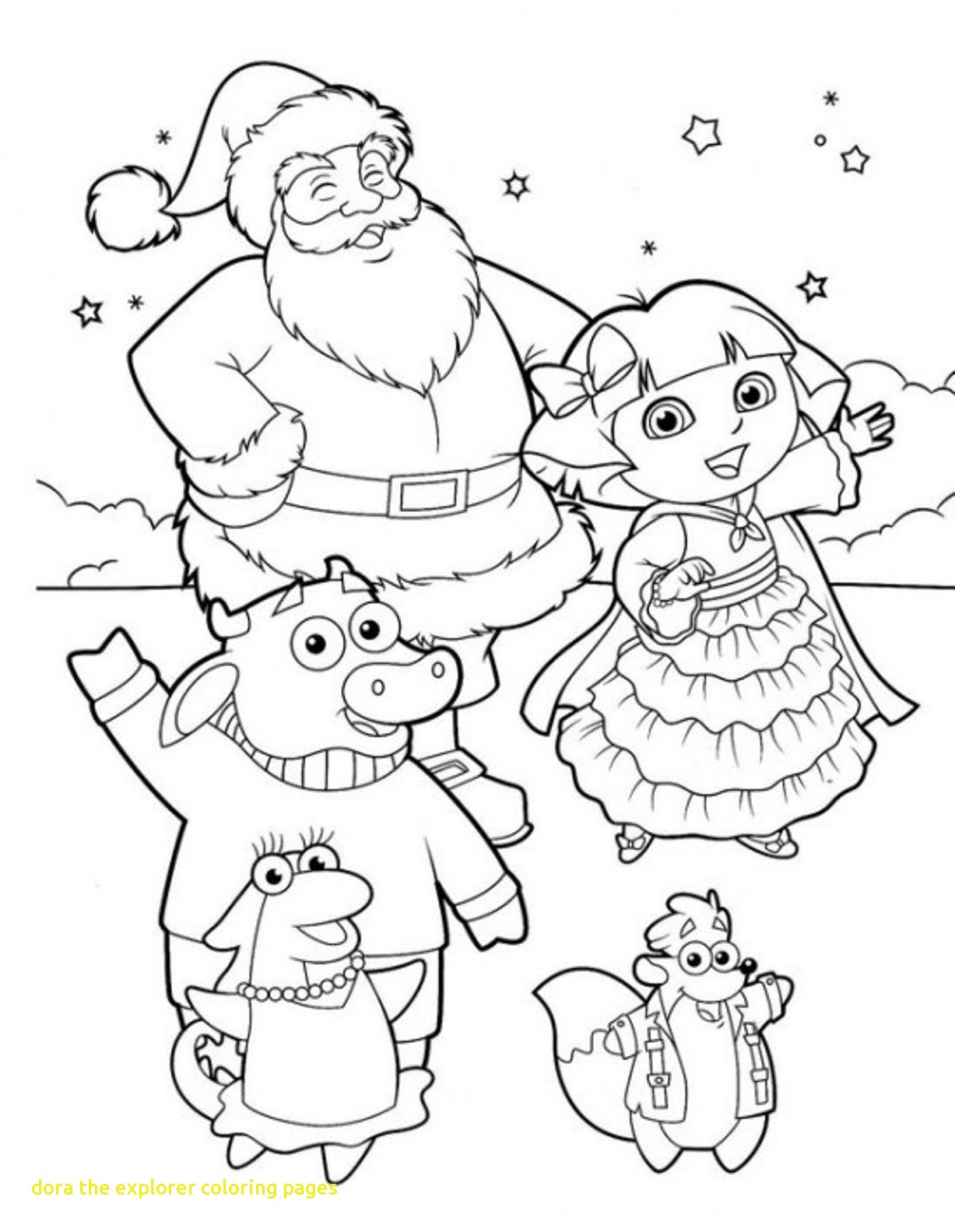 1227x1583 Free Coloring Pictures Dora