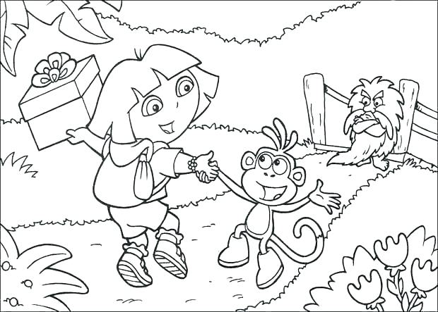 620x443 Dora Coloring Pages Coloring Pages Online Free Color Page