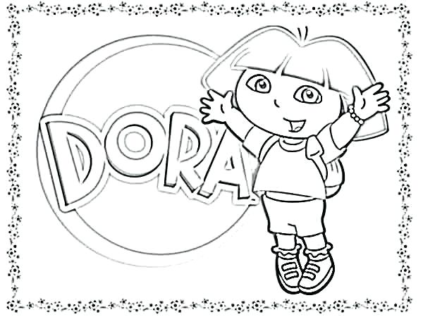600x450 Dora Coloring Pages The Explorer Coloring Pages Dora Explorer
