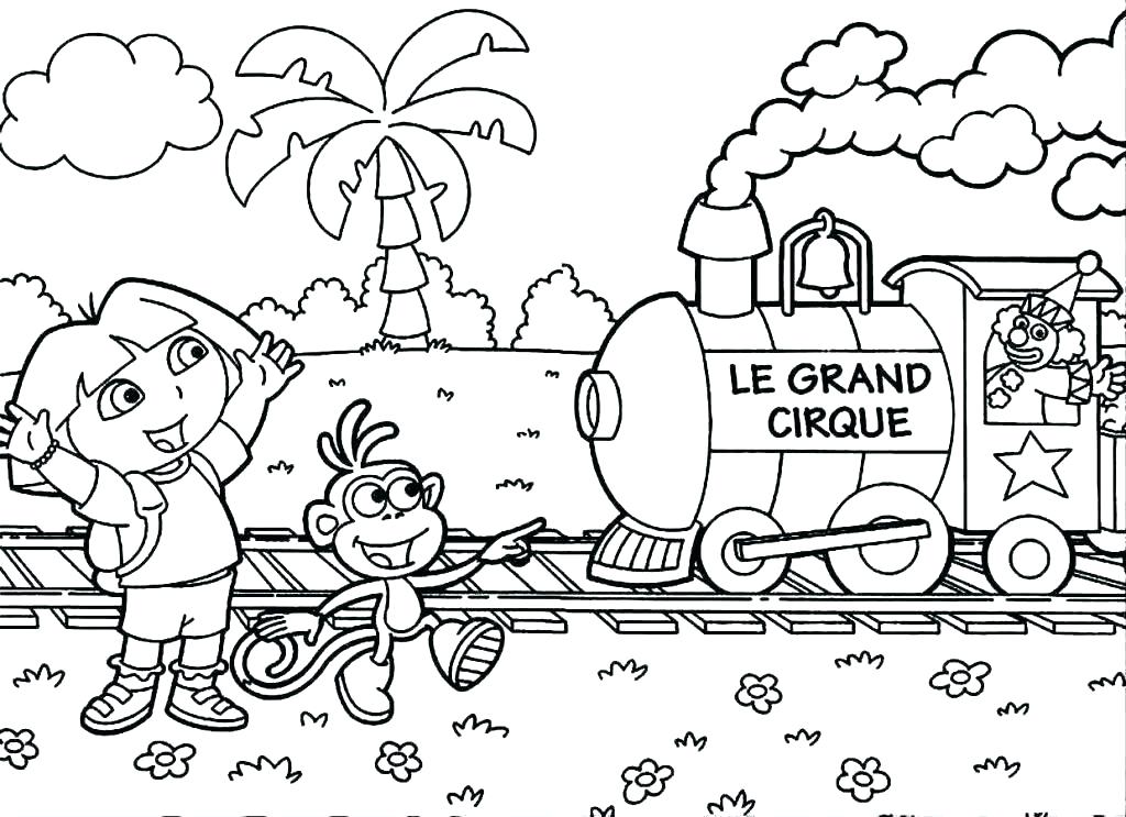1024x743 Dora Color Pages Color Pages Printable Coloring Pages Free