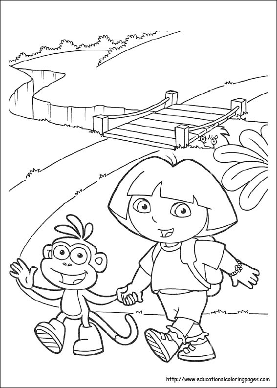 567x794 Dora Coloring Pages Free For Kids