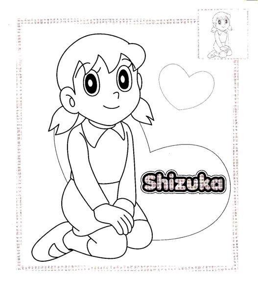 527x600 Shizuka Doraemon Coloring Pages Free Coloring Pages For Kids