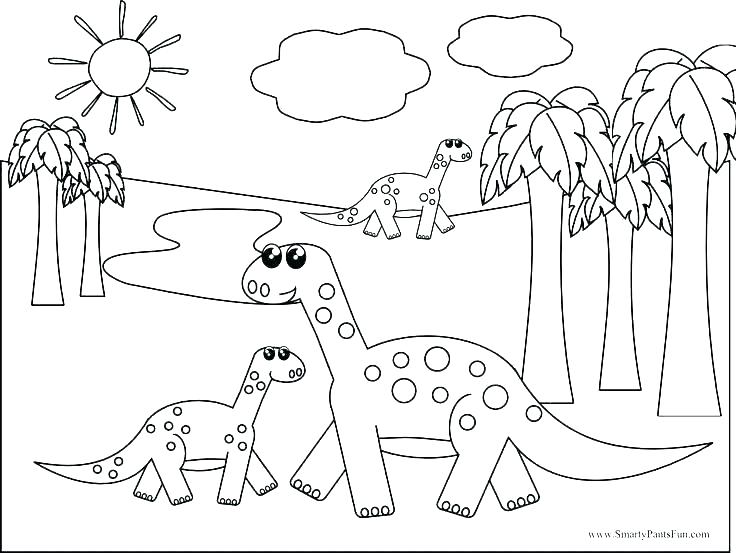 736x553 Dinosaur Printable Coloring Pages Cliptext.co