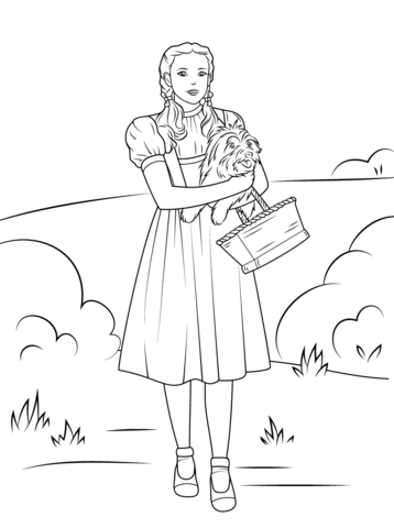 Dorothy Holding Toto Coloring Page From Wizard Of Oz Category 358x480 Dorothy Holding Toto Coloring Page From Wizard Of Oz Category