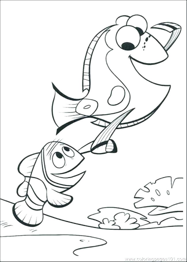 650x912 Finding Nemo Characters Coloring Pages Unique G Characters