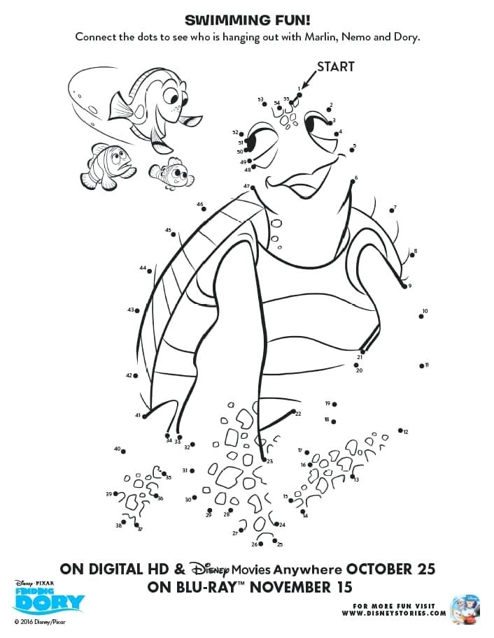706x913 Lovely Finding Dory Coloring Pages And Finding Dory Coloring Pages