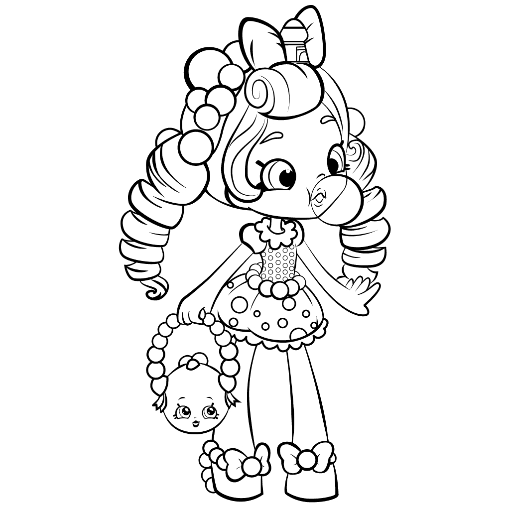 1024x1024 Shopkins Doll Dory Coloring Pages Collections