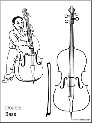 Coloring Page Double Bass Abcteach 304x404 Coloring Page Double Bass Abcteach