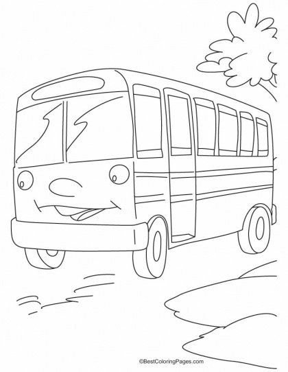 Double Decker Bus Coloring Page