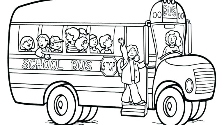 770x430 Bus Coloring Pages Free School Bus Coloring Pages To Print Free