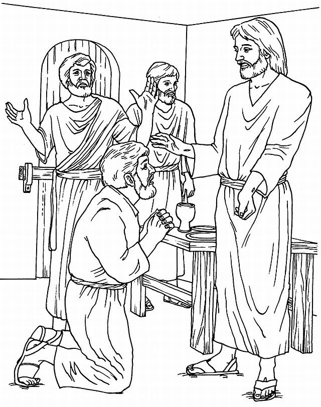 Doubting Thomas Coloring Pages 640x812 Doubting Thomas Coloring Pages