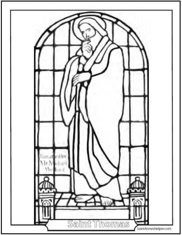 Catholic Saint Coloring Pages 590x762 Catholic Saint Coloring Pages