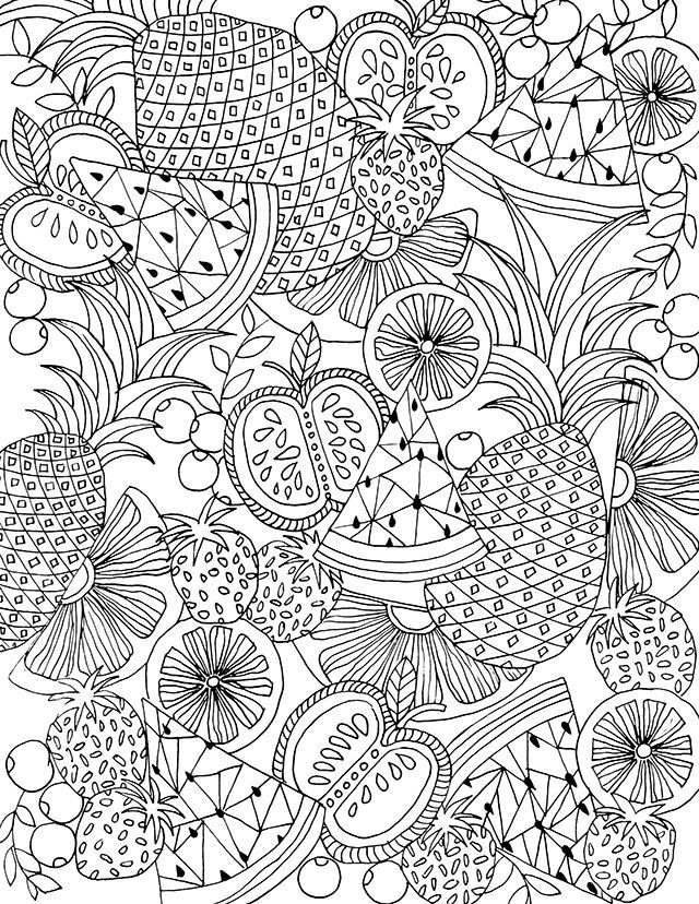 640x828 Apple Coloring Pages For Adults