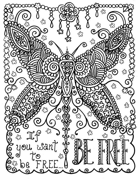570x738 Free Download Adult Coloring Pages Quotes Color Print 28390