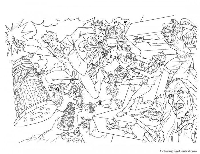 700x541 Doctor Who 01 Coloring Page Coloring Page Central