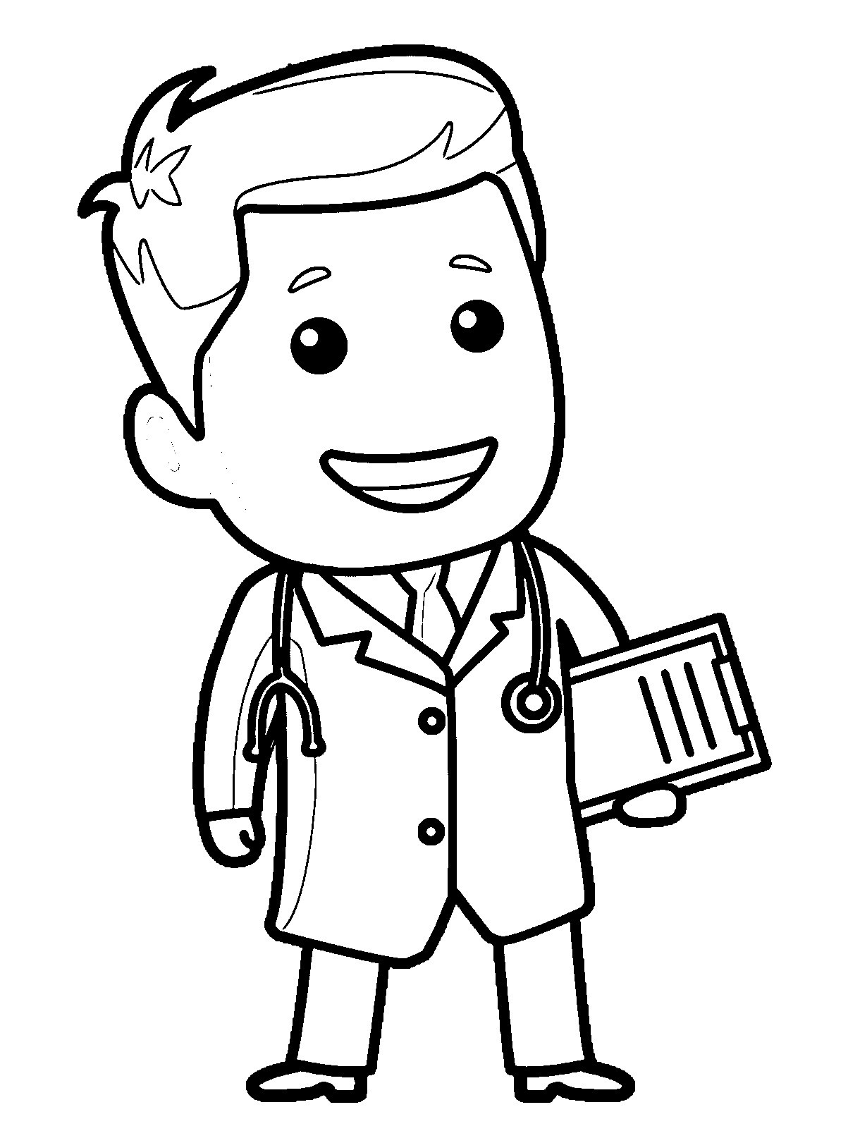 1203x1604 Woman Doctor Coloring Pages