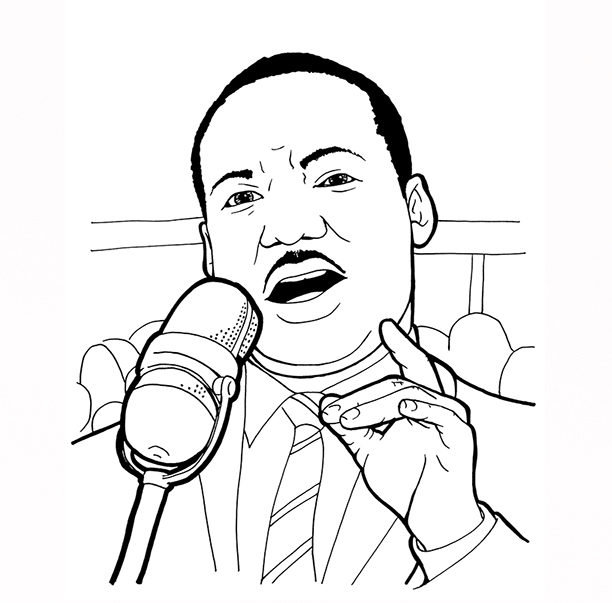 612x603 Dr. Martin Luther King Jr Free Story Coloring Book Download