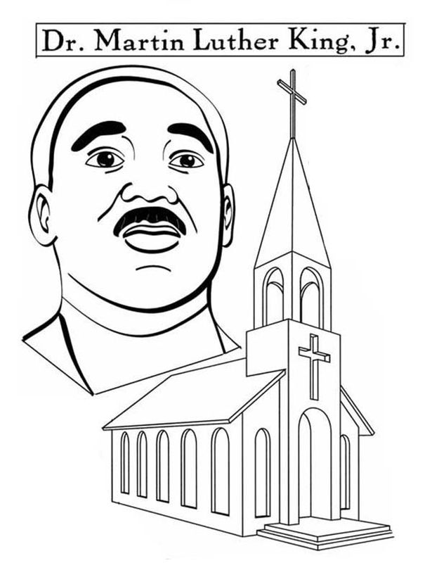 615x800 Martin Luther King Jr. And His Church Coloring Pages Free For Kids