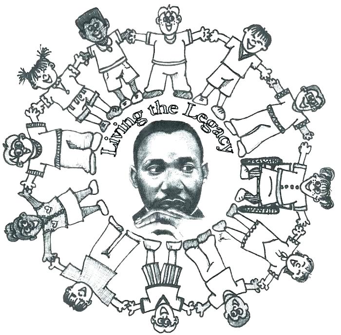 700x688 Coloring Dr Martin Luther King Coloring Pages Free Download