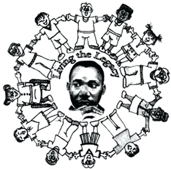 600x592 Dr Martin Luther King Coloring Pages Martin King Martin King