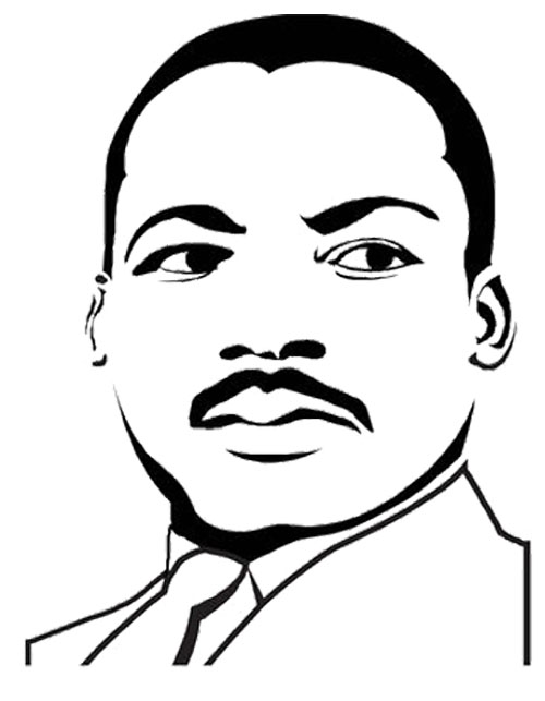 Martin Luther King Jr Coloring Page 500x643 Martin Luther King Jr Coloring Page
