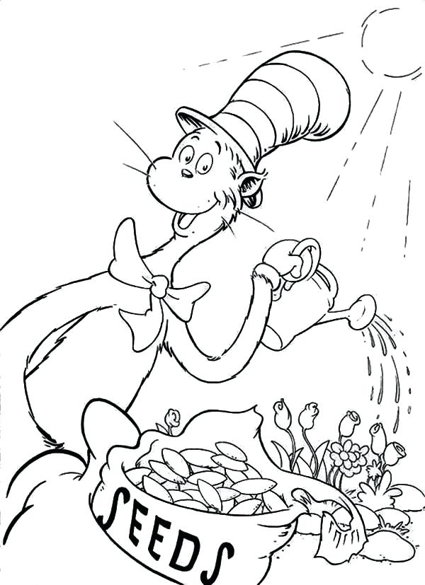 Dr Seuss Cat In The Hat Coloring Pages at GetColorings.com | Free ...