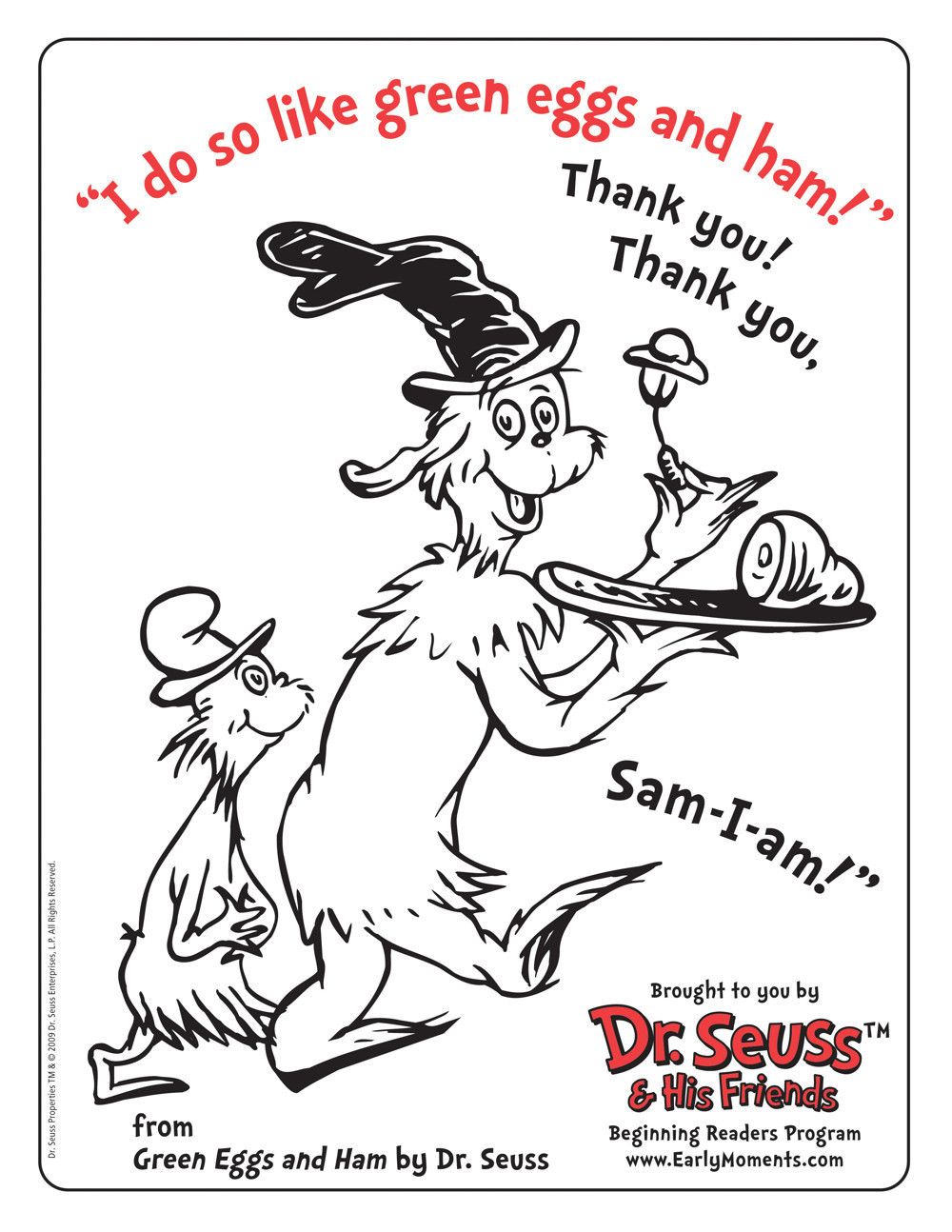 1000x1294 I Like Green Eggs And Ham Coloring Page Pages