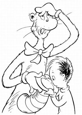Dr. Seuss Hat Coloring Pages Social Board 284x400 Dr. Seuss Hat Coloring Pages Social Board
