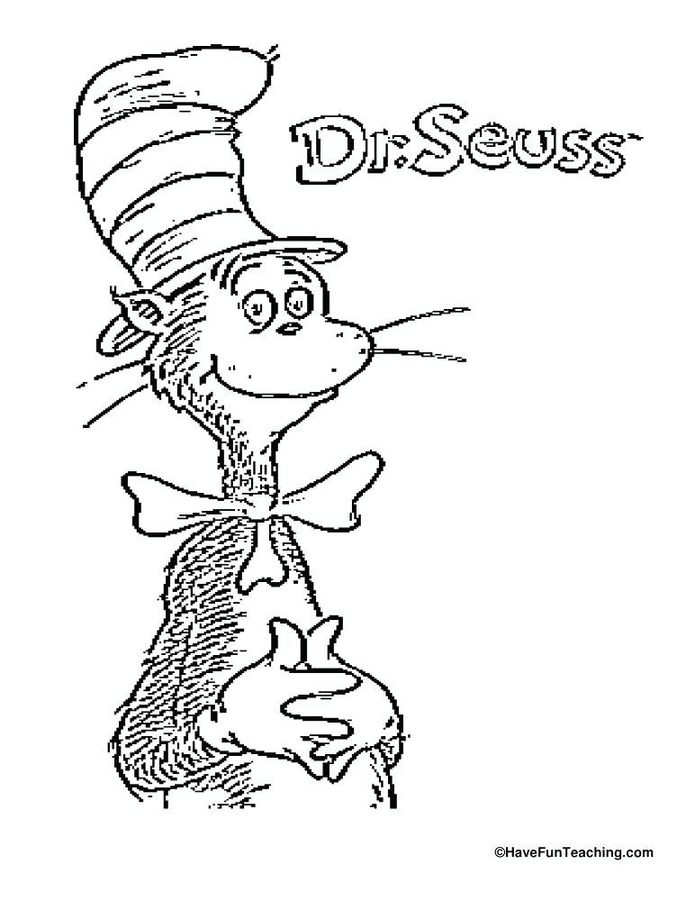 772x1000 Dr Suess Coloring Page Free Download Coloring Coloring Pages Cat