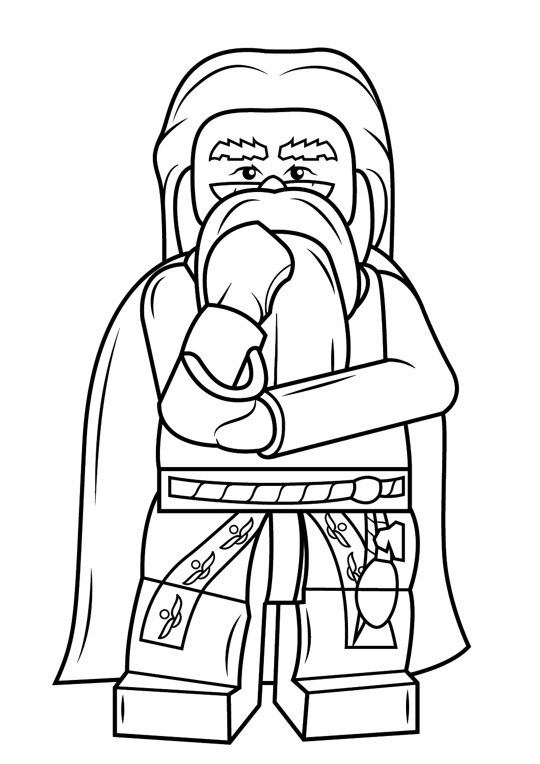 1060x1500 Lego Boy Wonder Coloring Page