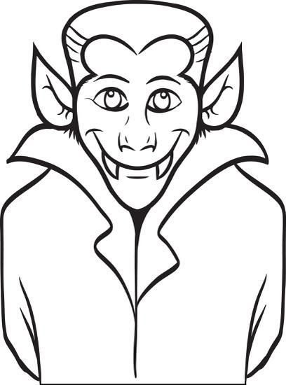 408x550 Free Printable Dracula Coloring Page For Kids Count Dracula