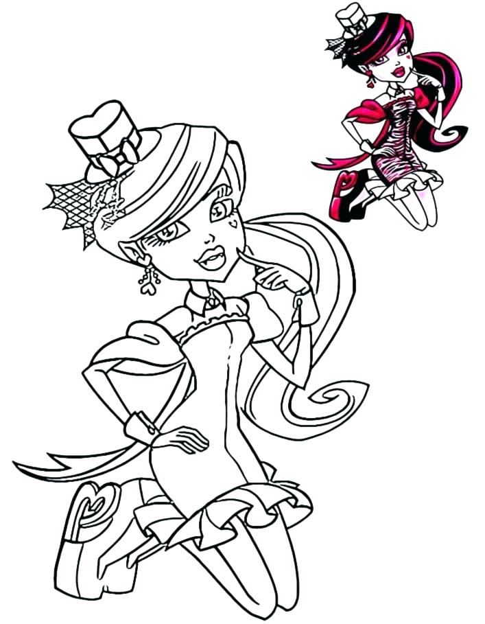 707x909 Draculaura Coloring Pages Coloring Pages Coloring Pages For Girls