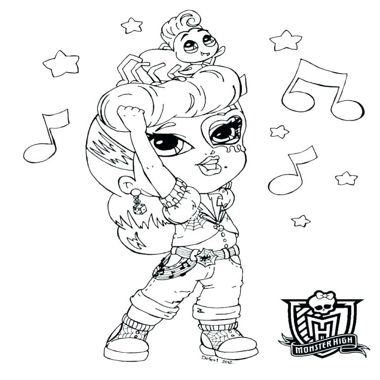 768x768 Draculaura Coloring Pages Coloring Pages Monster High Babies