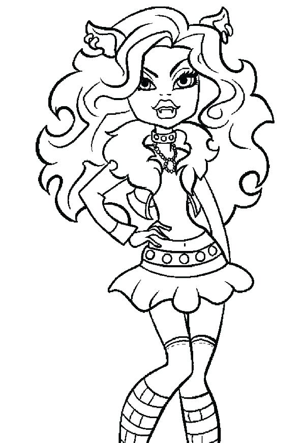 598x872 Draculaura Coloring Pages Monster High Color Page Coloring Pages