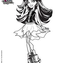 220x220 Clawdeen, Frankie And Draculaura Coloring Pages