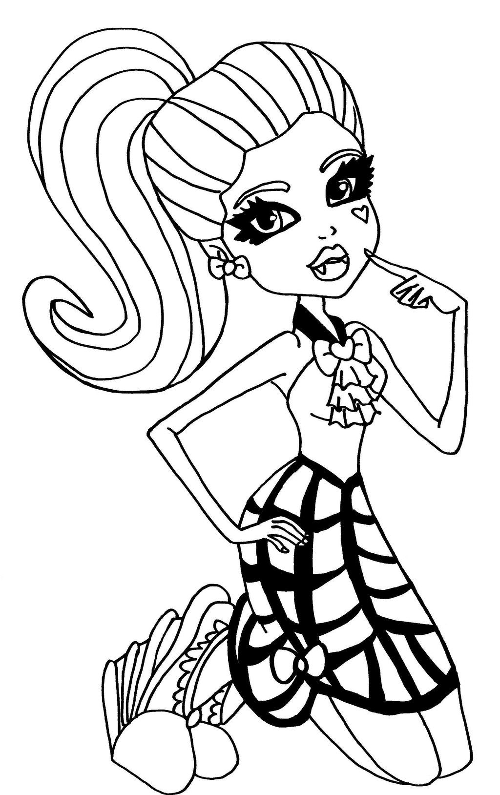 1024x1628 Monster High Draculaura Coloring Page. Monster High Party