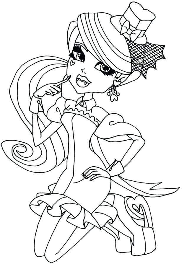 623x894 Draculaura Coloring Pages Coloring Page Monster High Baby