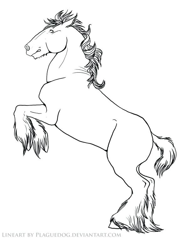 Draft Horse Coloring Pages at GetColorings.com | Free printable ...