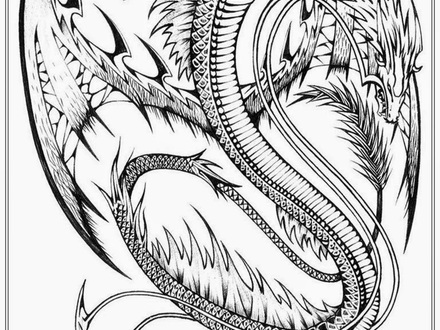 45 Coloring Pages Dragon, Detailed Dragon Coloring Pages Coloring 440x330 45 Coloring Pages Dragon, Detailed Dragon Coloring Pages Coloring