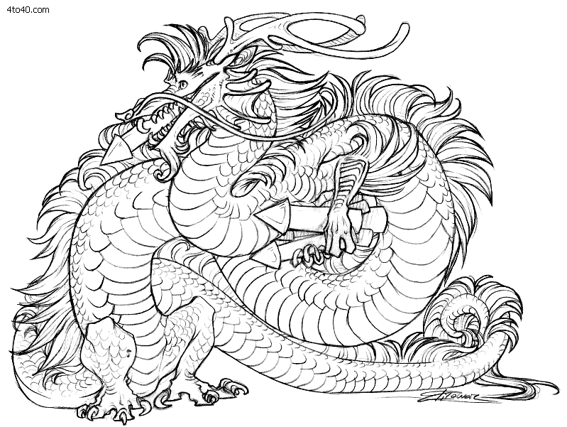 Adult Coloring Pages Download Dragon Free 799x601 Adult Coloring Pages Download Dragon Free