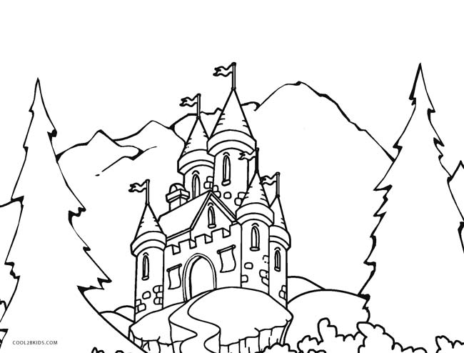 650x494 Printable Castle Coloring Pages For Kids Cool2bkids