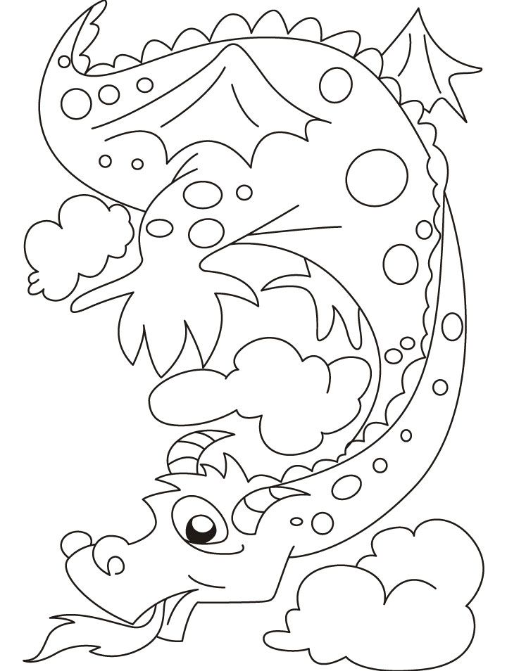 720x954 The Fire Emitting Dragon Bewares Of It Coloring Pages Coloring
