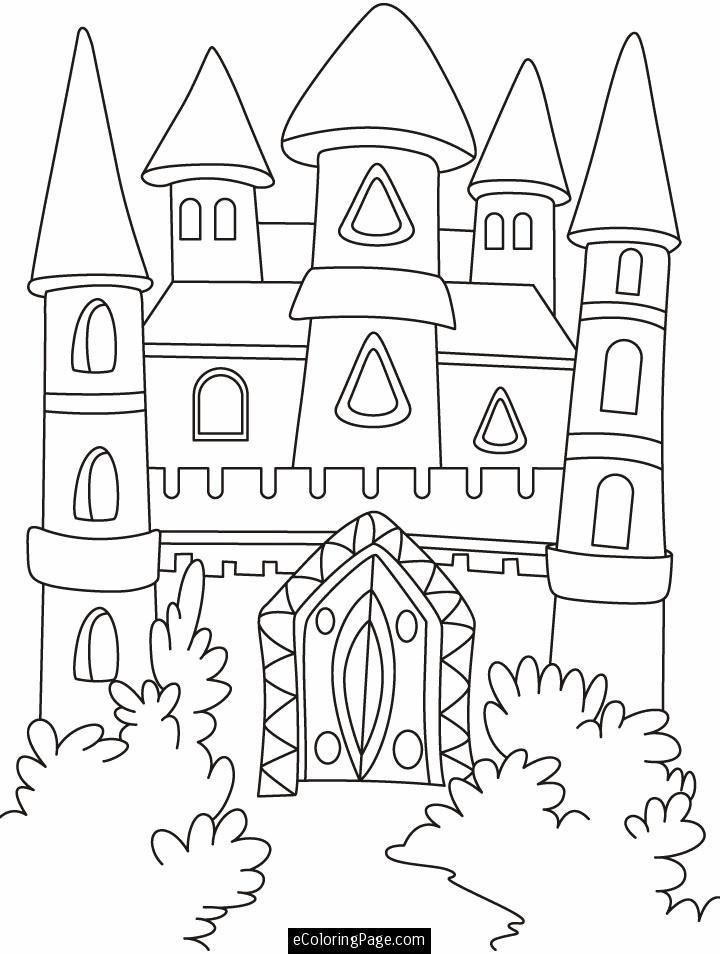 720x954 Castle Coloring Pages Lovely Free Dragon Princess Castle Coloring